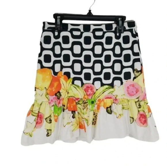 {ISOLDA} Rio Tropical Fruit Print Skirt - Picture 1 of 12